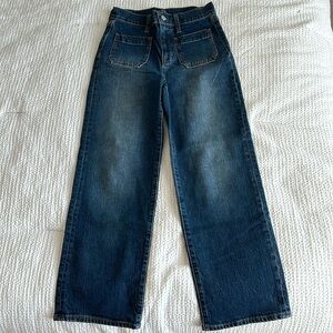 J. Crew High Rise Slim Wide Leg Jeans 24